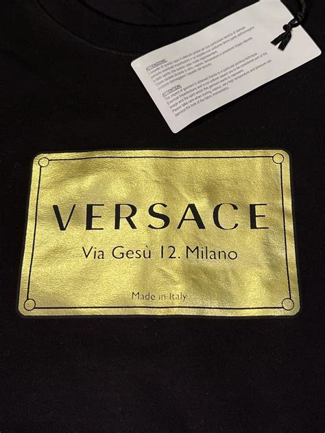 versace via gesù 12 milano t shirt|Versace Via Gesu 12 Milano T Shirt USA .